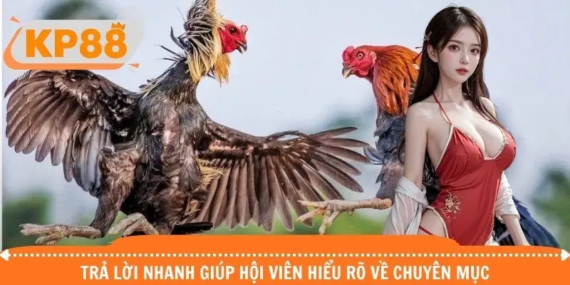 Trả lời nhanh giúp hội viên hiểu rõ về chuyên mục